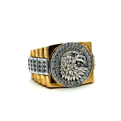 Ring Eagle with CZ 10.5 7mm 10K