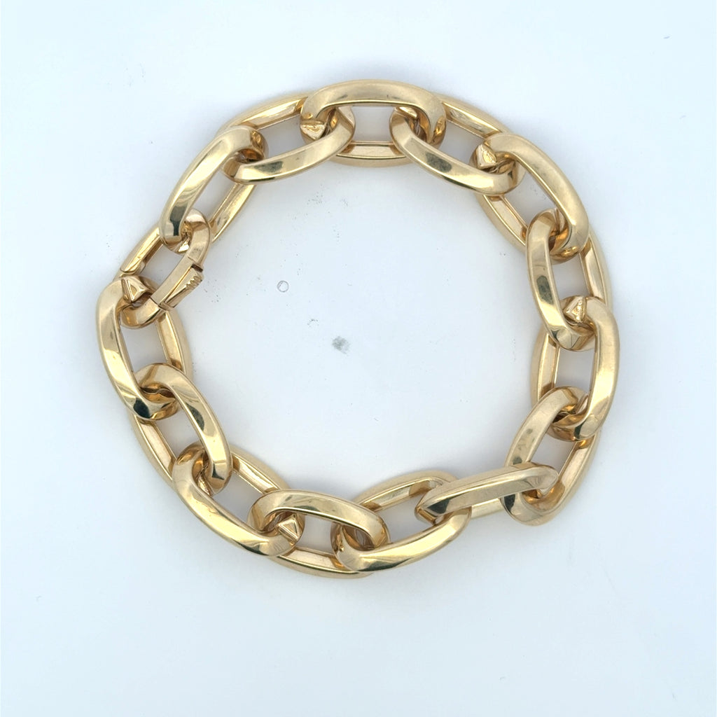 Bracelet Oval Link 13mm 7.5" 10K