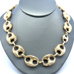 Chain Textured Mariner Puff 16.5mm 20" 10K