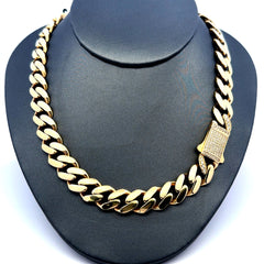 Chain Monaco 11.5mm 22" 14K