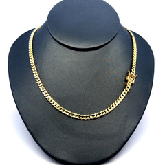 Chain Concave Link 4mm 18" 10K