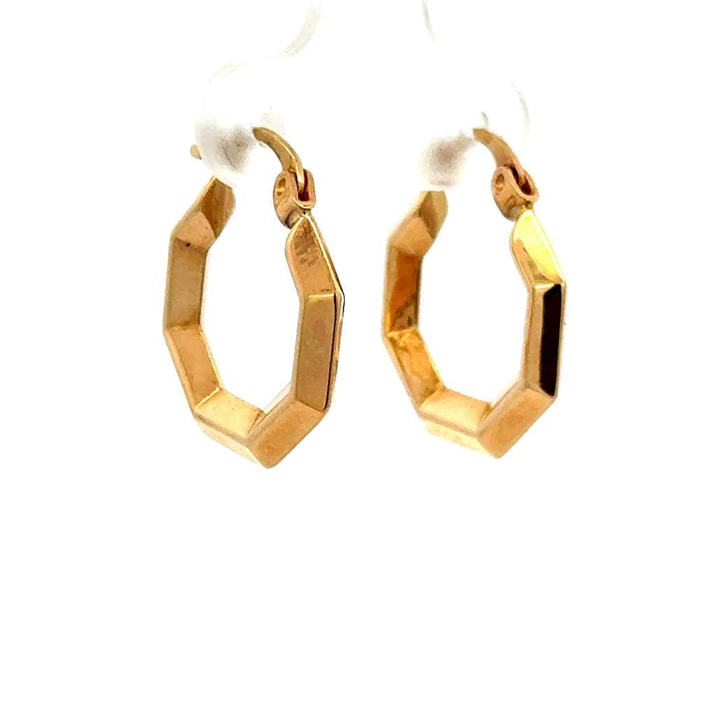 Earrings Fancy Hoops 20 3mm 10K