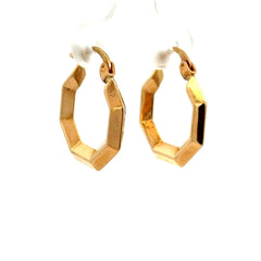 Earrings Fancy Hoops 20 3mm 10K