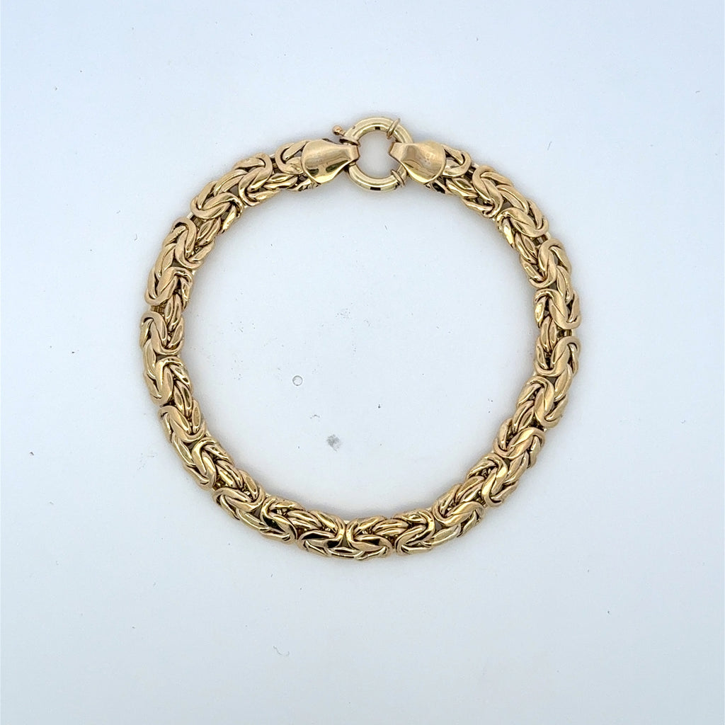 Bracelet Byzantine 7.5mm 8" 10K