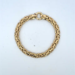 Bracelet Byzantine 7.5mm 8" 10K