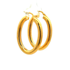 Earrings Plain Hoops 41.5 5mm 10K