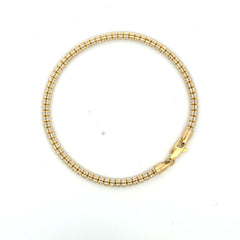 Bracelet Iced 3.5mm 8.5" 14K
