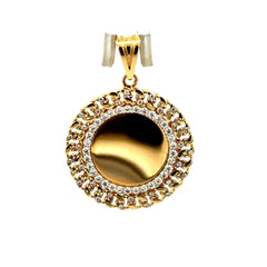 Pendant Memory with CZ Bezel 37 14K