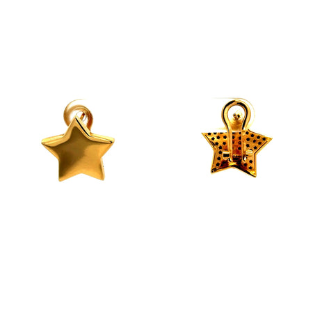 Earrings Omega Lock 16.5 17mm 14K