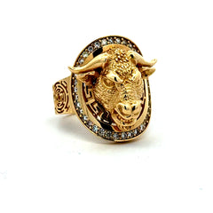 Ring Zodiac Signs 9 5mm 14K