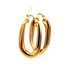 Earrings Twisted Double Hoops 42.5 6mm 10K