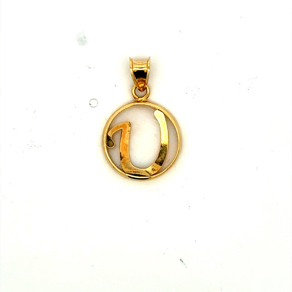 Pendant Mother-of-Pearl Initial 22 10K