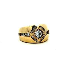Ring CZ Luxury 9.5 5mm 10K