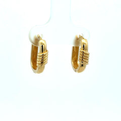 Earrings Fancy Hoops 14.5 4mm 10K