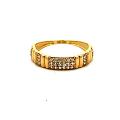 Ring Women's with CZ 7 1.5mm 10K