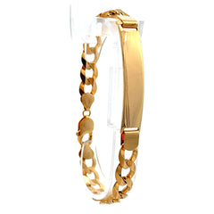 Bracelet ID Curb Link 9.5mm 8.5" 14K