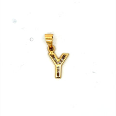 Golden Bull Basic Pendant ’So Cute’ Initial Y 20.5 10K