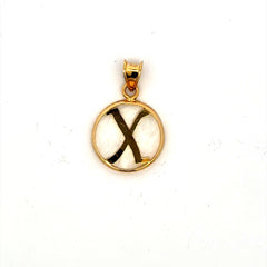 Pendant Mother-of-Pearl Initial 22 10K