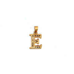 Pendant Uppercase Initial 'E' 23.5 10K