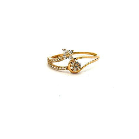 Ring Women's with CZ 7 1mm 10K