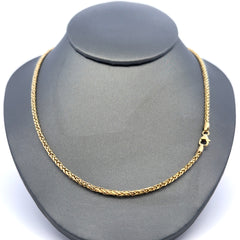 Chain Wheat Spiga Link 2mm 18" 10K