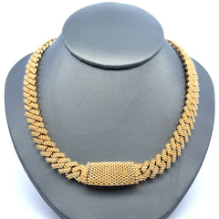 Chain Iced Cuban without Stones 10.5mm 24" 10K