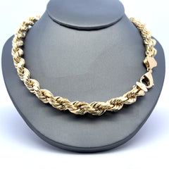 Chain Hollow Rope 9mm 24" 10K