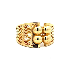 Ring Women's Symmetry & CZ 6.5 3.5mm 10K
