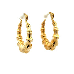 Earrings Fancy Hoops 25 5.5mm 10K