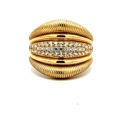 Golden Bull Basic Ring For Women 7 2.5mm 10K