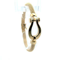 Bracelet Jessica with Horseshoe 6mm 7" 10K