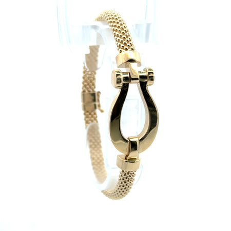Bracelet Jessica with Horseshoe 6mm 7" 10K