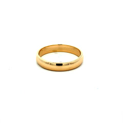 Ring Men’s Plain Wedding Band 8.5 4.5mm 14K