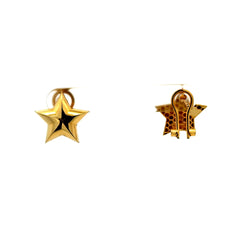 Earrings Omega Lock 15 16mm 10K