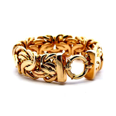 Bracelet Byzantine 19mm 7" 14K