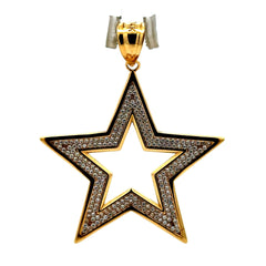 Pendant Star with CZ 49 14K