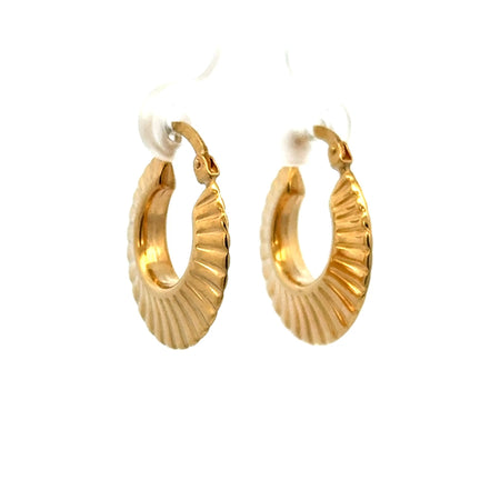 Earrings Fancy Hoops 22 4mm 10K