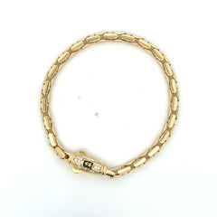 Bracelet Rectangular Link 4.5mm 8" 14K