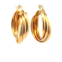 Earrings Fancy Hoops 28.5 7mm 10K