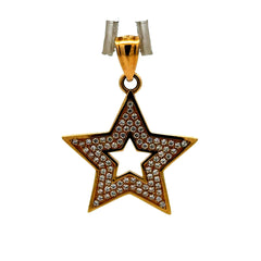 Pendant Star with CZ 36.5 14K