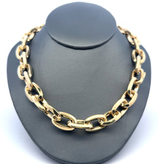 Necklaces Oval Link 13mm 16.5" 10K