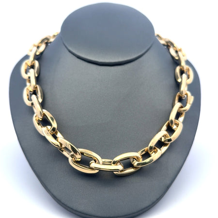 Necklaces Oval Link 13mm 16.5" 10K