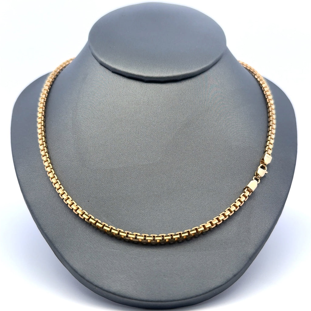 Chain Angular Box Link 3mm 18" 10K