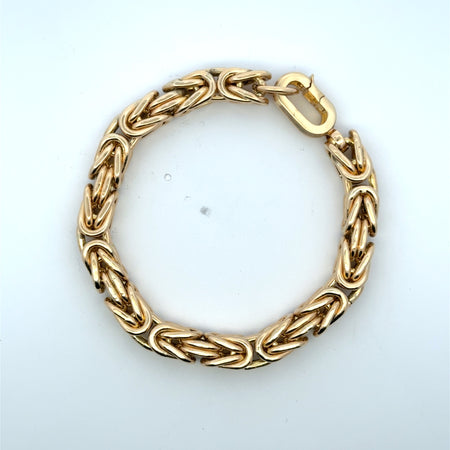 Bracelet Box Byzantine 7.5mm 7.5" 10K