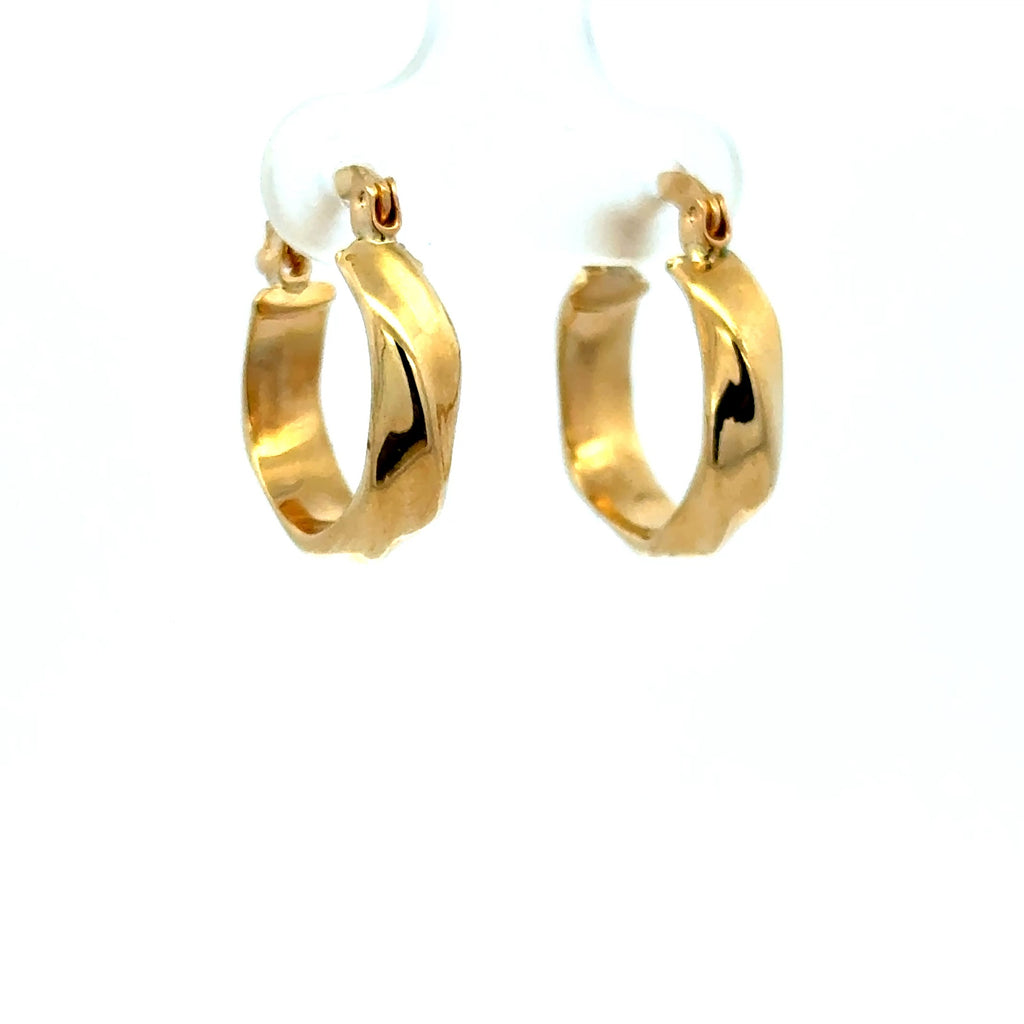 Earrings Fancy Hoops 16.5 4.5mm 10K