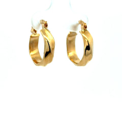 Earrings Fancy Hoops 16.5 4.5mm 10K