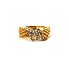 Ring Women's with CZ 7 1.5mm 10K