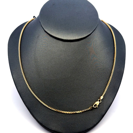 Chain Angular Box Link 1.5mm 24" 14K