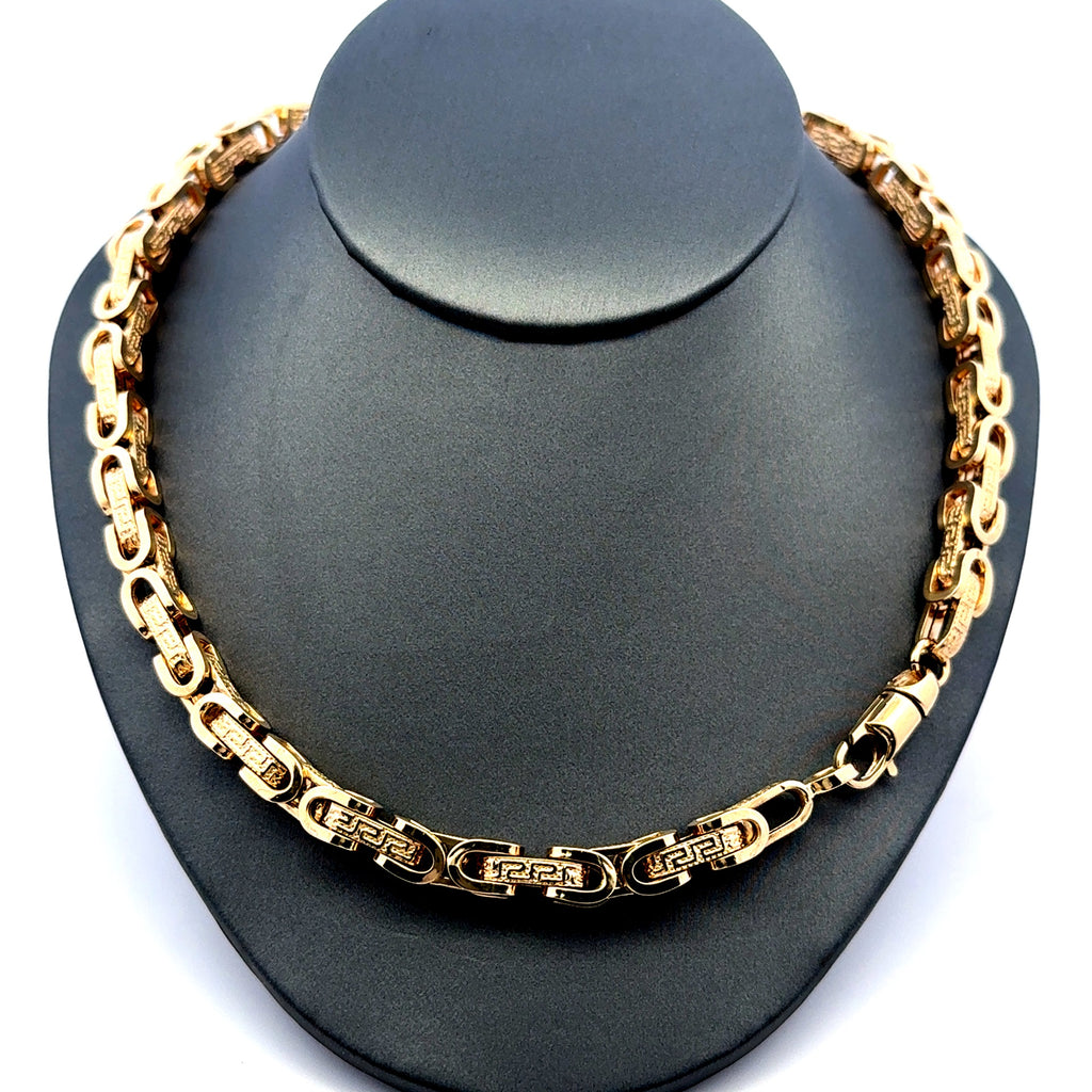 Necklaces Box Byzantine 6.5mm 18" 14K