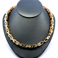 Necklaces Box Byzantine 6.5mm 17" 14K